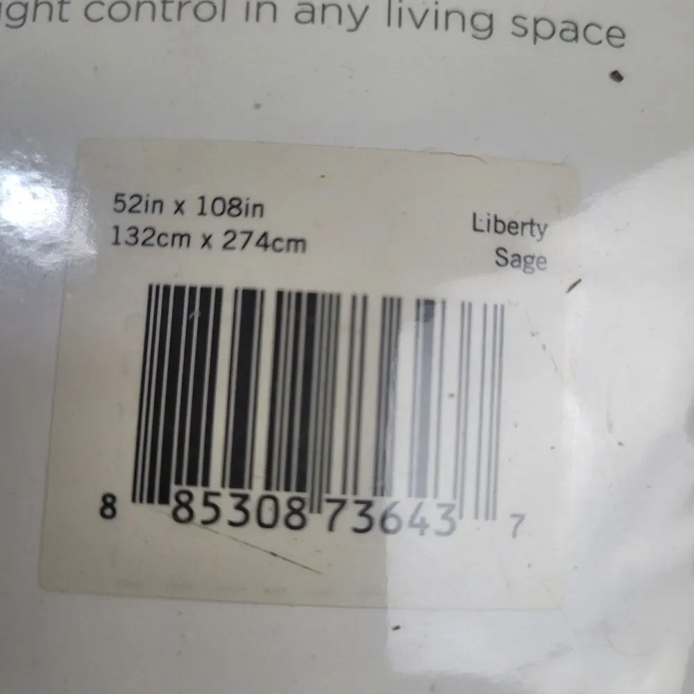 NEW Eclipse Light Filtering 52 x 108 One Grommet curtain panel 'Sage' #CT180
